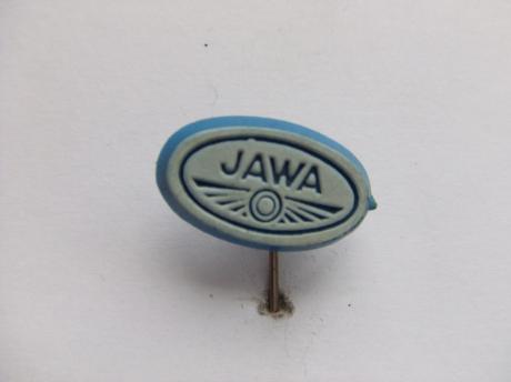 Jawa motor speld blauw wit